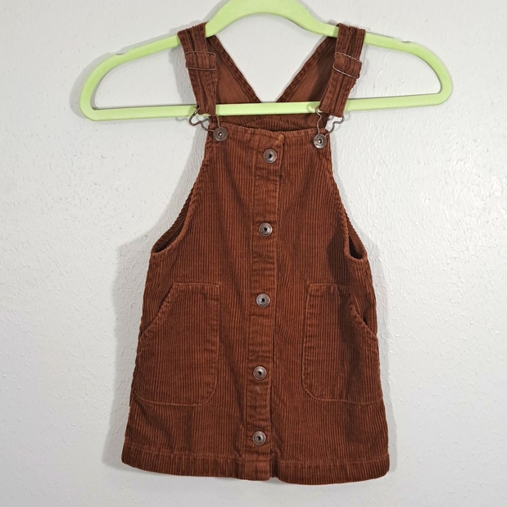 OshKosh Bgosh 4t Corduroy Dress Overall Cover All